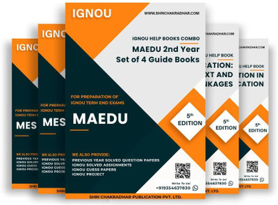 MA Education (MAEDU) 2nd Year IGNOU Study Material Combo (Set of 4 IGNOU Guide Books including MES 101, MES 102, MES 103 & MES 104) (Higher Education) with Latest Solved PYQs & Chapter-Wise Questions - Get the PDF of this book at Rs. 99, WhatsApp us at +919354637830, or visit our website shrichakra MA Education (MAEDU) 2nd Year IGNOU Study Material Combo (Set of 4 IGNOU Guide Books including MES 101, MES 102, MES 103 & MES 104) (Higher Education) with Latest Solved PYQs & Chapter-Wise Questions - Get the PDF of this book at Rs. 99, WhatsApp us at +919354637830, or visit our website shrichakra