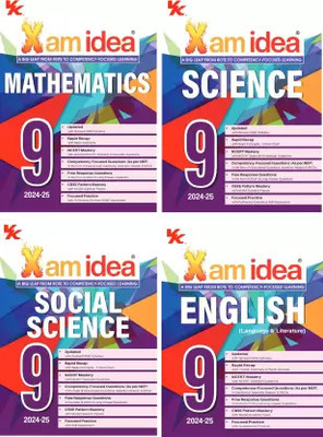 Xam Idea Bundle Set Of 4 (Science, Social Science, Mathematics & English) Class 10 Book | CBSE | Chapterwise Question Bank | Based On Revised CBSE Syllabus | NCERT Questions Include | 2024-25 Exam(Paperback, vk) Xam Idea Bundle Set Of 4 (Science, Social Science, Mathematics & English) Class 10 Book | CBSE | Chapterwise Question Bank | Based On Revised CBSE Syllabus | NCERT Questions Include | 2024-25 Exam(Paperback, vk)