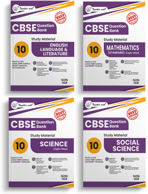 CBSE Question Bank English Language & Literature, Mathematics(Standard), Science and Social Science Class 10 (Set of 4 books) Exam 2025-26(Paperback, Rachna Sagar)