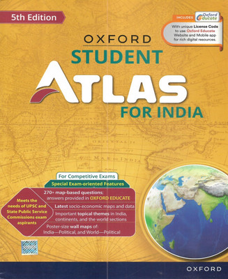Student Atlas for India with colourful pictures in English (2024 edition)(Paperback, publication team)