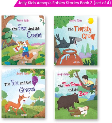 Jolly Kids Aesop’s Fables English Short Stories Book 3 Set of 4 for Little Children| Ages 3 – 6 Years| Moral Stories(Paperback, Jolly Kids)