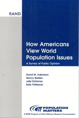 How Americans View World Population Issues(English, Paperback, Adamson David M.)