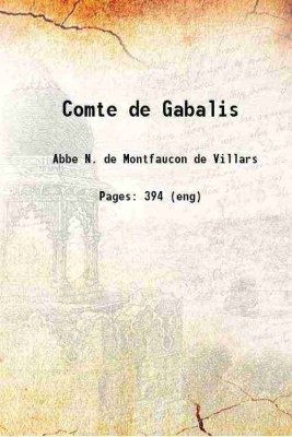 Comte de Gabalis 1914 [Hardcover](Hardcover, Abbe N. de Montfaucon de Villars)