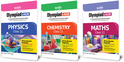 Arihant Bloom Olympiad ACE Physics, Chemistry, Mathematics Class 11 (Set of 3) | Comprehensive Practice Book with MCQs & Olympiad Pattern Papers | NCERT Based Guide for School Olympiads & Talent Search Exams | Latest Edition 2025(Paperback, Dhramendra Singh, Saurav Kumar, Rahul Jha)