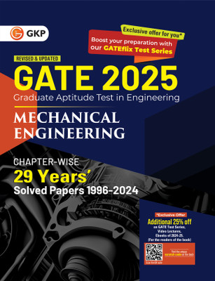 Gate 2025 : Mechanical Engineering - 29 Years' Chapter-Wise Solved Pap(English, Paperback, unknown)