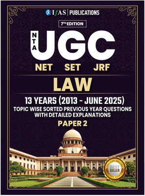 UGC NET Law 2025  - Previous Year Solved Papers (2013 – 2025 June) Topic-Wise with Detailed Solutions | Bestseller PYQ Book for NTA UGC NET/JRF/SET Law | IFAS Publications(English, Paperback, unknown)