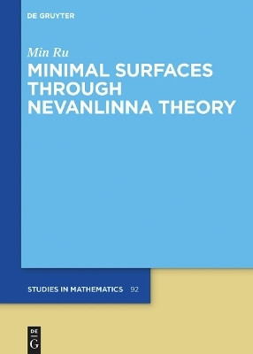 Minimal Surfaces through Nevanlinna Theory(English, Electronic book text, Ru Min)