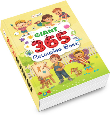 GIANT - 365 Colouring Book :- Painting and drawing book for kids, creative learning for toddlers, educational colouring book(Paperback, GOWOO)