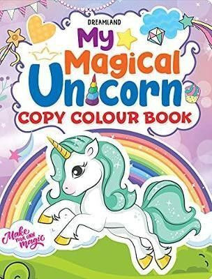 My Magical Unicorn Copy Colour Book for Children Age 2 -7 Years - Make Your Own Magic Colouring Book  - Including Clouds, Rainbows, And Stars(English, Paperback, unknown)