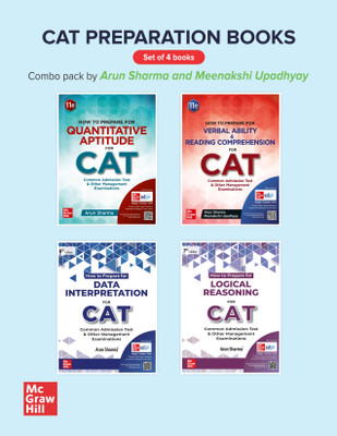CAT Exam 2025 book combo by Arun Sharma (Set of 4 books) - Quantitative Aptitude + Verbal Ability and Reading Comprehension + Logical Reasoning + Data Interpretation| Latest editions(Paperback, Arun Sharma, Meenakshi Upadhyay) CAT Exam 2025 book combo by Arun Sharma (Set of 4 books) - Quantitative Aptitude + Verbal Ability and Reading Comprehension + Logical Reasoning + Data Interpretation| Latest editions(Paperback, Arun Sharma, Meenakshi Upadhyay)