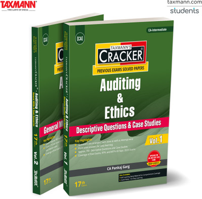 Taxmann's CRACKER for Auditing & Ethics (Paper 5 | Auditing) – Offering 700+ Descriptive Questions | 450+ MCQs | 73 Case Scenarios | Past Exam Coverage for CA Inter | Jan./May/Sept. 2026 Exams(Paperback, CA Pankaj Garg)