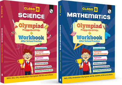 PW Olympiad Plus Workbook For Class 6 Science and Maths Prepguide, PYQs Combo of 2(Paperback, PW)