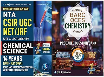 CSIR NET Chemical Science And BARC OCES Chemistry PYQ Book - 2025 | Previous Year Questions with Detailed Solutions Combo 3 Books | Best Chemistry Book for CSIR NET & BARC Exams(Paperback, IFAS Publications) CSIR NET Chemical Science And BARC OCES Chemistry PYQ Book - 2025 | Previous Year Questions with Detailed Solutions Combo 3 Books | Best Chemistry Book for CSIR NET & BARC Exams(Paperback, IFAS Publications)