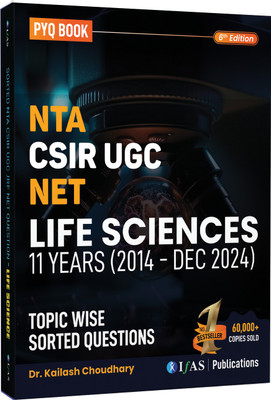 CSIR NET Life science PYQ Book | Previous Year Solved Papers  - (2014- Dec 2024) Book | Last 11 Years Questions with Answer Key | Best Life Science PYQ Book for NTA CSIR UGC NET/JRF, GATE, DBT, ICMR Exams in India | Published by Two Brothers Publications(Paperback, Kailash Choudhary)