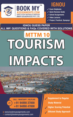 IGNOU MTTM 10 Tourism Impacts | Guess Paper | Important Question Answer | Master of Tourism and Travel Management (MTTM)(Paperback, BMA Publication)