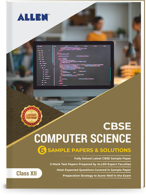 Cbse Class 12 Computer Science: Sample Papers and Solutions by Allen(English, Hardcover, unknown)