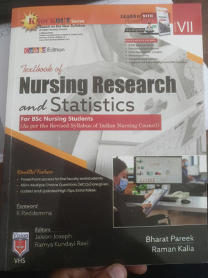 TEXT BOOK OF NURSING RESEARCH AND STATICS FOR BSC NEW(Paperback, BHARAT PAREEK, RAMAN KALIA)