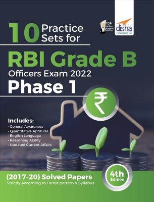 10 Practice Sets for RBI Grade B Officers Exam 2022 Phase 1 - 4th Edition(Paperback, Disha Experts)