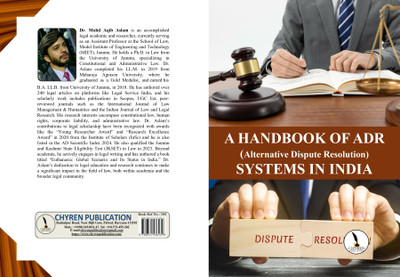 A HANDBOOK OF ADR (Alternative 
Dispute Resolution) SYSTEMS IN INDIA  - A5 Size(Paperback, Dr. Mohd Aqib Aslam)