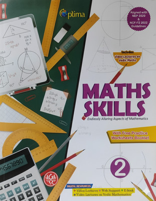 Maths Skills Class 2 | Endlessly Alluring Aspects of Mathematics | Comprehensive Maths Textbook as per NEP 2020 & NCF-SE 2023 | With Free Practice Worksheets, Video Lectures, Web Support & E-book | Optima(Paperback, Dr. Ram Mohan, Er. Yatish Chaturvedi) Maths Skills Class 2 | Endlessly Alluring Aspects of Mathematics | Comprehensive Maths Textbook as per NEP 2020 & NCF-SE 2023 | With Free Practice Worksheets, Video Lectures, Web Support & E-book | Optima(Paperback, Dr. Ram Mohan, Er. Yatish Chaturvedi)
