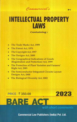Intellectual Property Laws - 2023/Edition(Paperback, Bare Act)