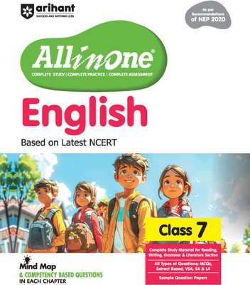 (Old Edition) Arihant All in One English for Class 7 | As per Recommendations of NEP 2020 | Based on the latest NCERT | Mind Map in Each Chapter and Competency-Based Questions | Complete Study, Complete Practice, Complete Assessment(Paperback, Srishti Agarwal, Wairakpam Chinglembi Chanu)