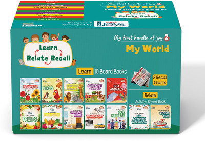 Disha Premium Gift Box Set for 1 - 5 Year Kids/ Children - Early Joys - My First Bundle of Joy 2 - MY WORLD | Learn, Recall, Relate | 10 Board, 2 Activity Books & 2 Charts in a Utility Box | Mini Library(Paperback, Team Early Joys)