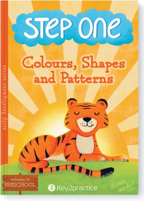 Key2Practice Pre-School Step One Early Development Series  - 48 Worksheets, Colours, Shapes and Patterns (Child’s First Drawing Album Sticker Activities)(Paperback, Indu Jain)