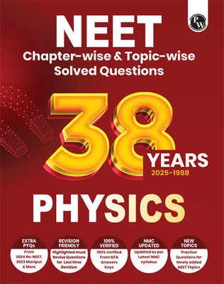 PW 38 Years NEET Previous Year Solved Question Papers Physics PYQ For NEET 2026(Paperback, PW)