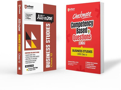 Arihant All in One and Checkmate CBSE Class 12 Business Studies Guide & Question Bank | Competency Based Questions (CBQs), Sample Papers, NCERT Theory, Case Based & Objective Questions 2026 | English Medium (Set of 2 Books)(Paperback, Ishita Agarwal,Preeti Chaudhary)