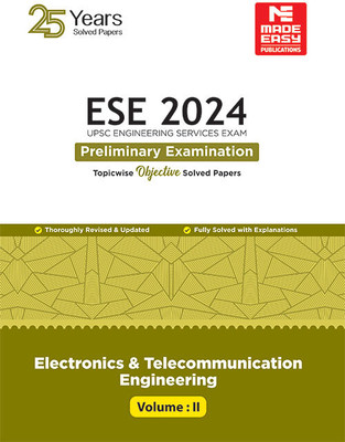 ESE Pre Exam 2024 : Electronics and Telecommunication Engineering Obje(English, Hardcover, unknown)