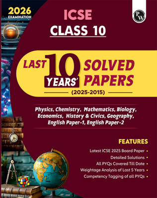 PW ICSE Class 10 PYQs - Past 10 Years Solved Papers For 2026 Exams(Paperback, Physics Wallah)