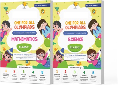 Oswaal One For All Olympiad Previous Years' Solved Papers Class 2 (Set of 2 Books) Maths & Science for 2024-25 Exam(Product Bundle, Oswaal Editorial Board)