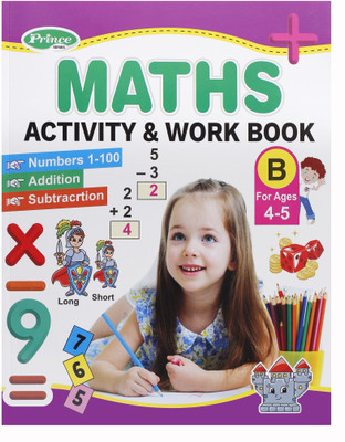Maths Activity & Workbook – Numbers 1-100, Addition & Subtraction Work Book For Kids (80 Pages)(Paperback, AP SINHA)
