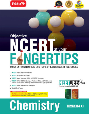 MTG Objective NCERT at your FINGERTIPS Chemistry For 2025-2026 Exam - NCERT NEET/JEE Trend Indicator, HOTS MCQs, Rank Predictor & Notes with HD Pages | NEET & JEE Books (Based on NCERT Latest Pattern)(Paperback, MTG Editorial Board)