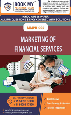 MMPF 005 Management of Financial Services | Guess Paper| Important Question Answer | Master of Business Administration (Banking and Finance) (MBF)(Paperback, BMA Publication)