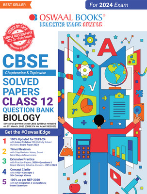 Oswaal Cbse Chapterwise Solved Papers 2023-2014 Biology Class 12th(English, Paperback, Oswaal Editorial Board)