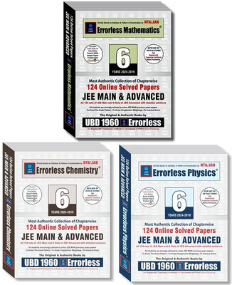 6-Years JEE Main & Advanced (2024-2019) Mathematics , Physics & Chemistry (3-Books Set )Chapterwise online Solved Papers for IIT-JEE 2025(Paperback, UBD JEE EXPERT TEAM)