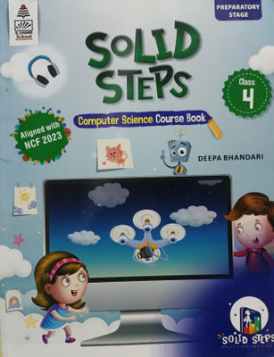 Solid steps computer science class 4(Paperback, Deepa bhandari)
