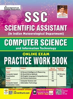 SSC Scientific Assistant Computer Science and Information Technology Online Exam Practice Work Book (English Medium) (3932)(Paperback, Think Tank of Kiran Institute of Career Excellence, KICX)