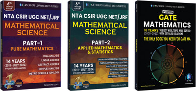 CSIR NET Mathematical Science & GATE Mathematics PYQ Book | Mathematics Previous Year Question Papers  - 2024 | With Detailed Solutions (2011 to July 2024) | Part - 1 Pure Mathematics, Part - 2 Applied & Statistics Mathematics |(2005 to 2024) Gate Mathematics Questions Papers Bestselling Chapterwise
