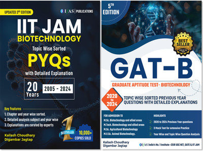 IIT JAM Biotechnology and GAT B Biotechnology Book - 2025 | Previous Year Questions (2005-2024) Papers with Solutions for IIT JAM Biotechnology and GAT B Exams Preparation Book | Two Brothers Publications(Paperback, IFAS Publications) IIT JAM Biotechnology and GAT B Biotechnology Book - 2025 | Previous Year Questions (2005-2024) Papers with Solutions for IIT JAM Biotechnology and GAT B Exams Preparation Book | Two Brothers Publications(Paperback, IFAS Publications)