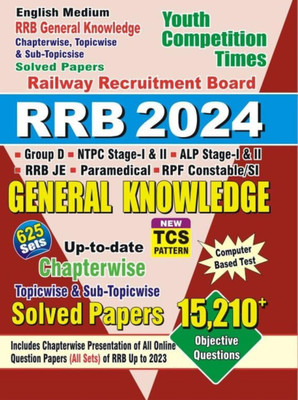 RRB 2024 General Knowledge Solved Paper English Medium_RRB/GROUP-D/NTPC/RRB ALP (Paperback, YCT)(BOOK, YCT)