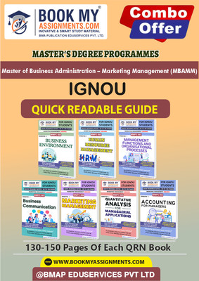 IGNOU MMPC1 MMPC2 MMPC3 MMPC4 MMPC5 MMPC6 MMPC7 Study Quick Readable Notes for Fast Learning-MBAMM In English -Our books use 80 GSM A4 paper for clear, sharp prints, perfect for students.(Paperback, BMA Publication)