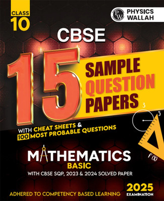 Pw Cbse | Class 10 | 15 New Pattern Sample Question Papers Mathematics(English, Paperback, unknown)