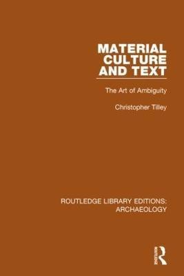 Material Culture and Text(English, Hardcover, Tilley Christopher)