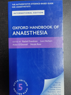 Oxford Handbook Of Anaesthesia 5ed(Paperback, Rachel Freedman , Lara Herbert , Aidan O'donnell)
