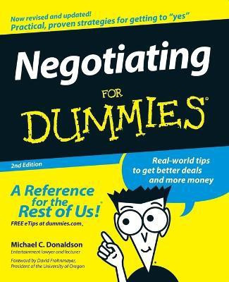Negotiating For Dummies(English, Paperback, Donaldson Michael C.)