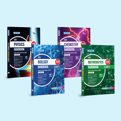 Vatsal ICSE Handbook Physics, Chemistry, Biology & Mathematics 10th-Board Exam  - Year 2025-2026 (Set of 4 Handbook Combos) - Nageen Prakashan(Paperback, Anoop Kumar, Dr. Abhinai Kumar Saxsena, Madhur Gupta, Vinod Pandey)