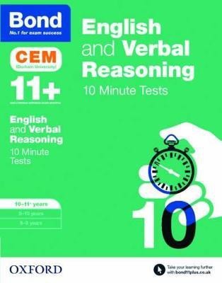 Bond 11+: English & Verbal Reasoning: CEM 10 Minute Tests: Ready for the 2024 exam(English, Paperback, Hughes Michellejoy)